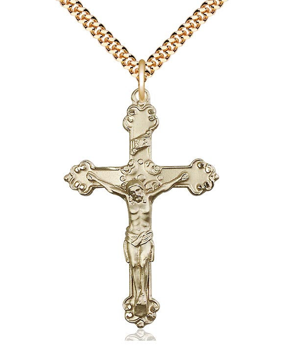 Gold Filled Crucifix Pendant for Women 0656GF/18GF