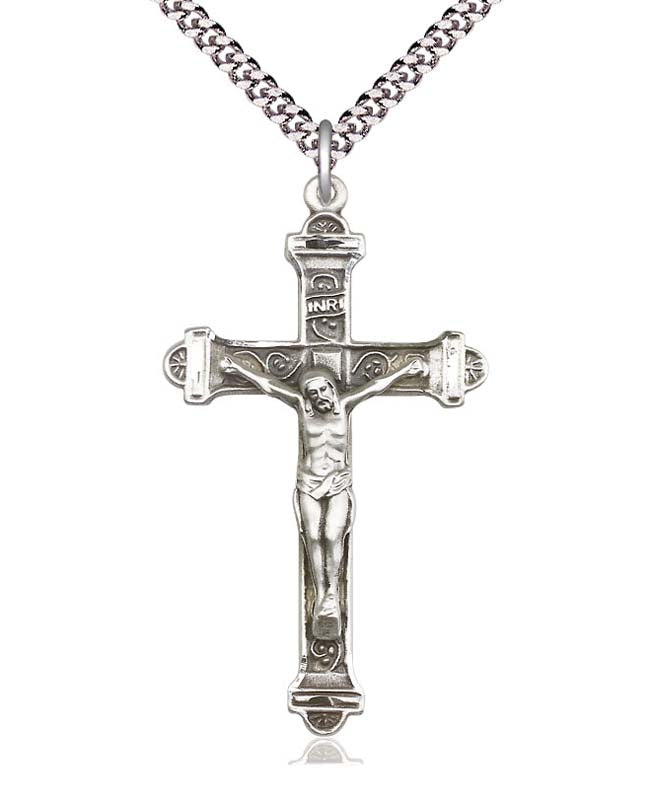 Sterling Silver Crucifix Pendant for Men 0658SS/24S