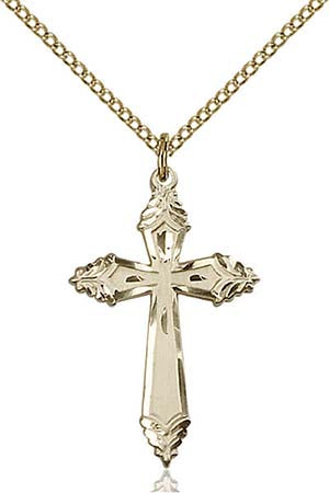 Gold Filled Cross Pendant 0665YGF/18GF