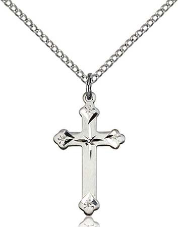 Sterling Silver Cross Pendant with Sterling Chain 0667SS/18SS
