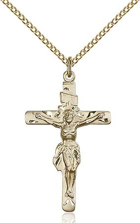 Gold Filled Crucifix Pendant 0668GF/18GF