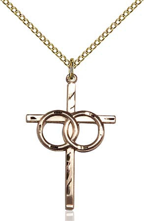 Gold Filled Wedding Rings Cross Pendant 0671GF/18GF
