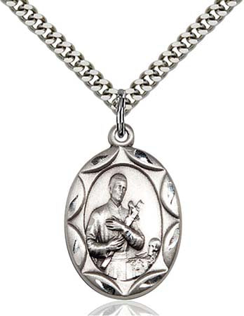 Sterling Silver St. Gerard Pendant 0801GSS/24S