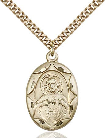 Gold Filled Scapular Medal 0801SGF/24G