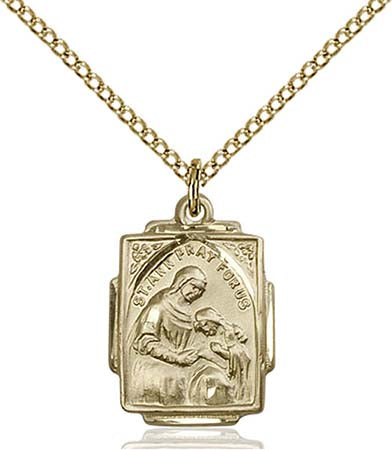 Gold Filled St. Ann Pendant 0804AGF/18GF