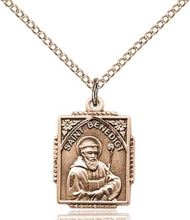 Gold Filled St. Benedict Pendant 0804BGF/18GF