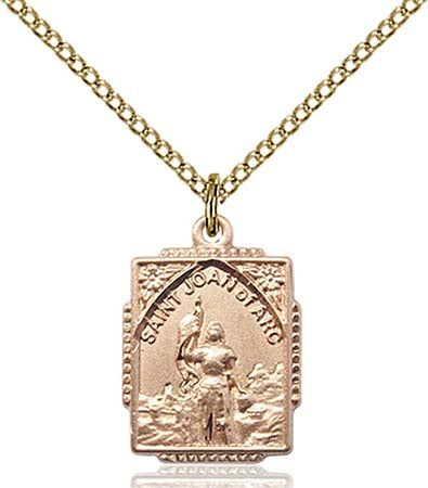 Gold Filled St. Joan of Arc Pendant 0804JAGF/18GF