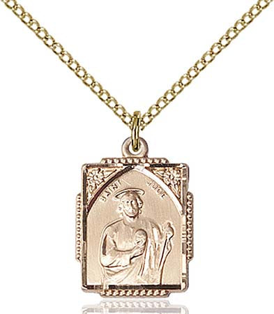 Gold Filled St. Jude Pendant 0804JGF/18GF