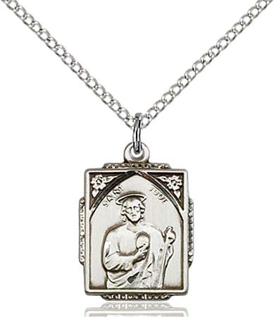 Sterling Silver St. Jude Pendant 0804JSS/18SS