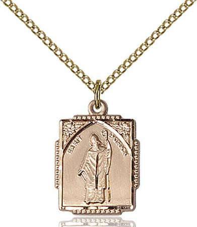 Gold Filled St. Patrick Pendant 0804PAGF/18GF
