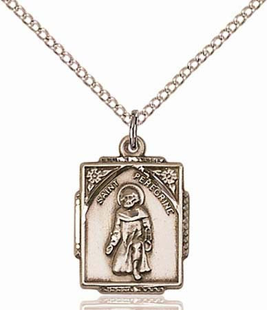 Gold Filled St. Peregrine Pendant 0804PGF/18GF