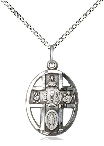Oval Sterling 5 Way Communion Medal 0879SS/18S