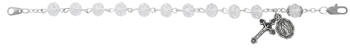Genuine Crystal Rosary Bracelet B1025