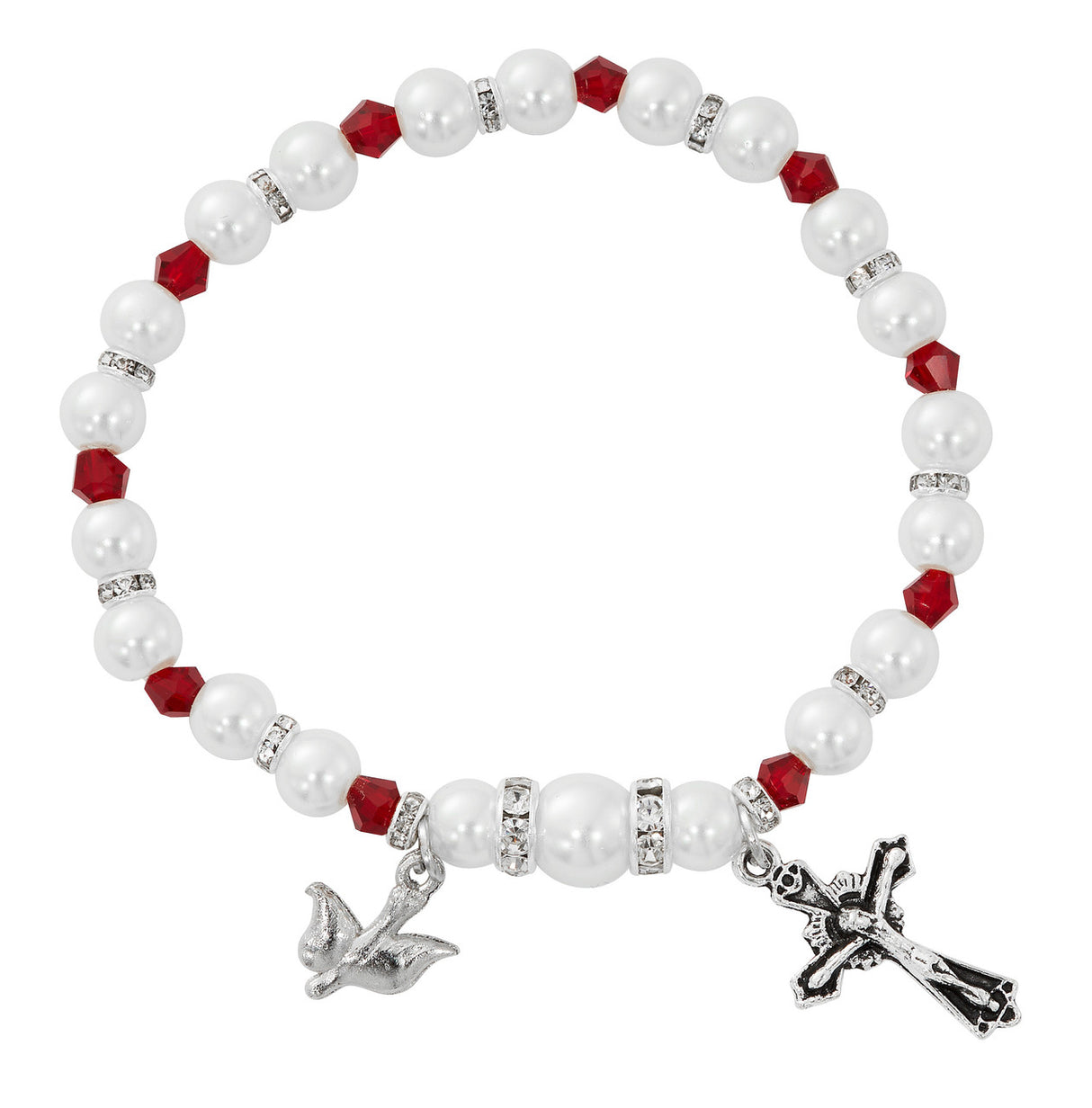 Garnet Holy Spirit Stretch Bracelet B214C