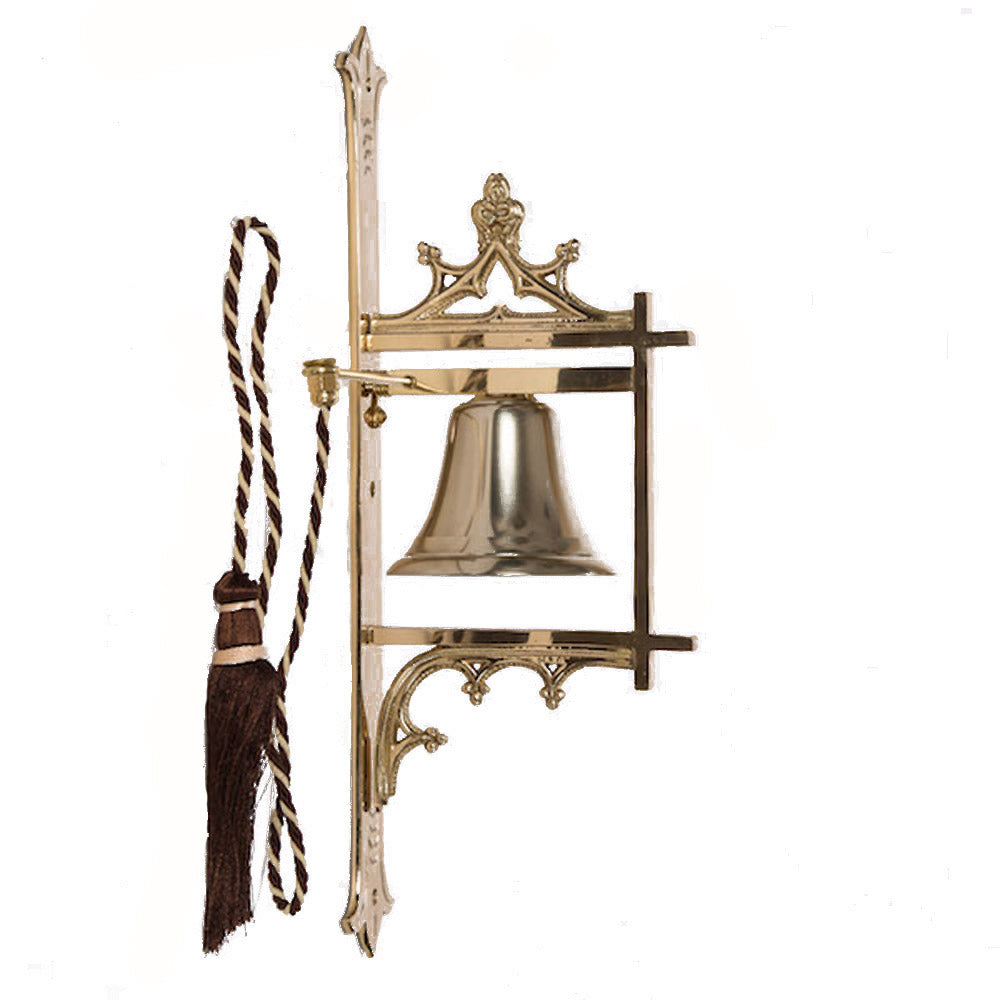 Wall Mount Brass Sanctuary Bell H74