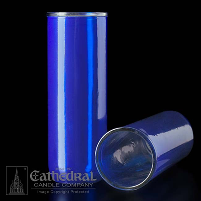 Dark Blue Glass for 5, 6 or 7 Day Inserta-lite Candles
