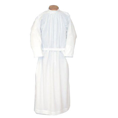 Fitted Waist Clergy Alb in Cotton Blend- no. 300