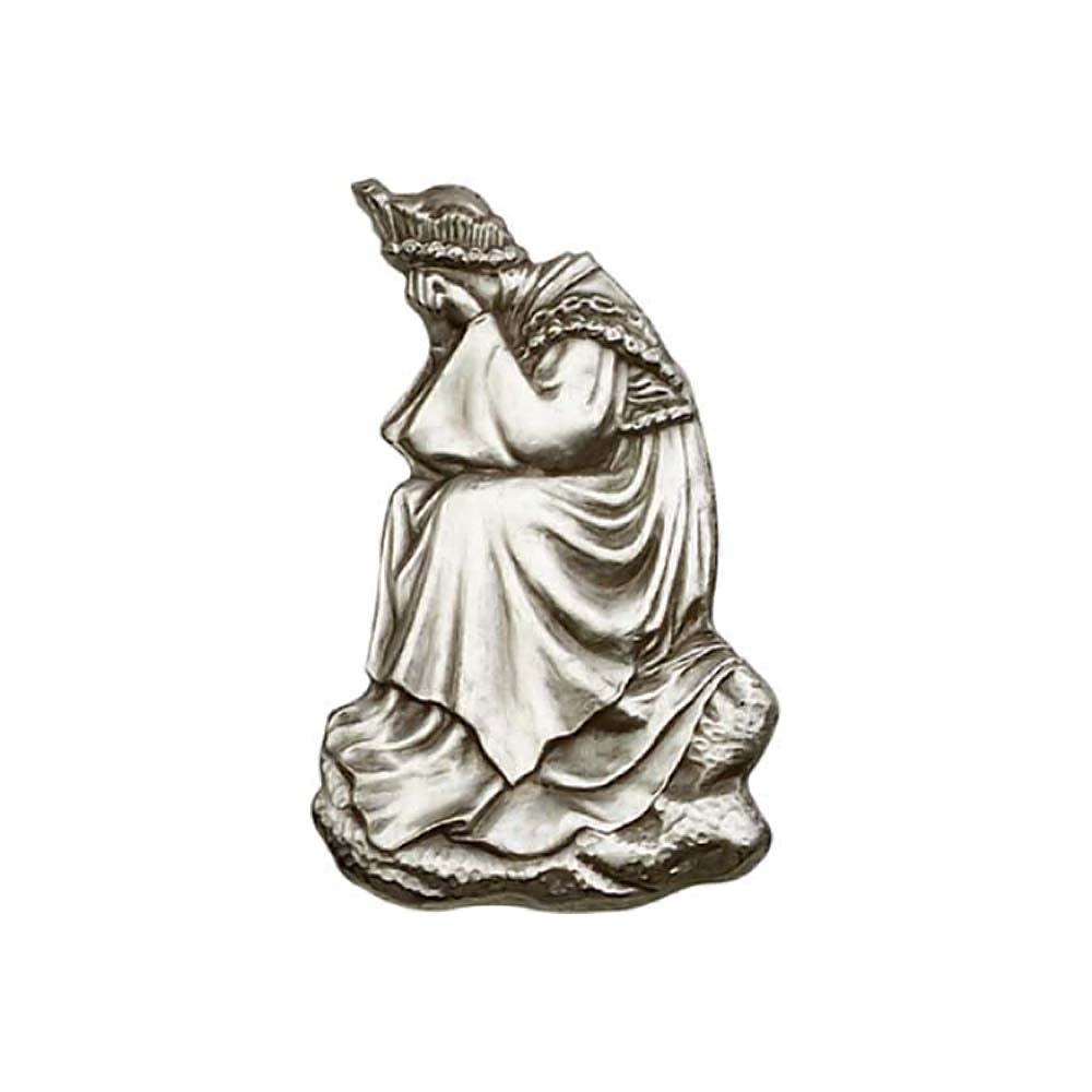 Antique Silver Our Lady of la Salette Visor Clip 1016V
