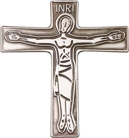 Antique Silver Cursillo Visor Clip 1026V