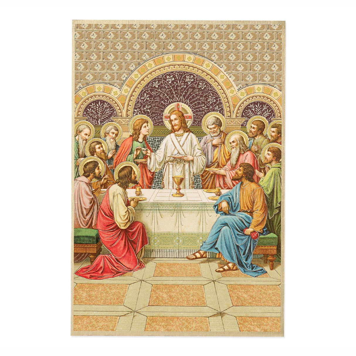 Last Supper Mosaic Plaque from Italy 4x6