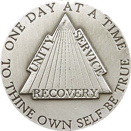 Antique Silver Recovery Visor Clip 1037V