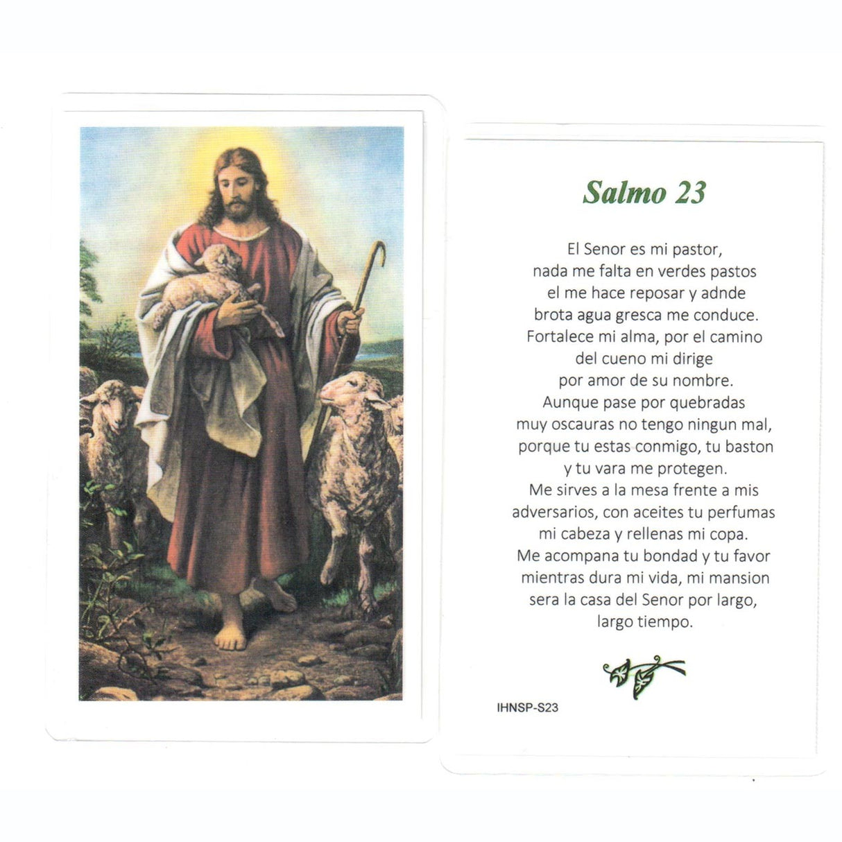 Salmo 23 Tarjeta Santa en español