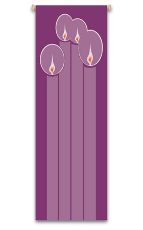 Advent Candles Printed Banner no. 7119