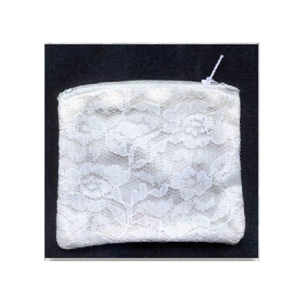 Chantilly Lace Rosary Case with Zipper Closure