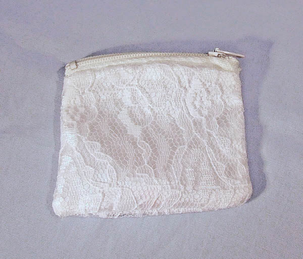 Chantilly Lace Rosary Case with Zipper Closure