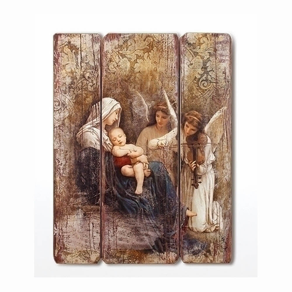 Song of the Angels Giclee Wood Plank Style Panel by Joseph Studios