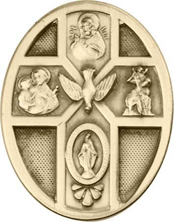 Antique Gold 5-Way / Holy Spirit Visor Clip 1068VG