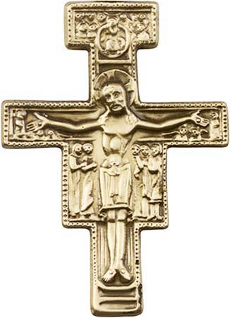 Antique Gold San Damiano Visor Clip 1070VG