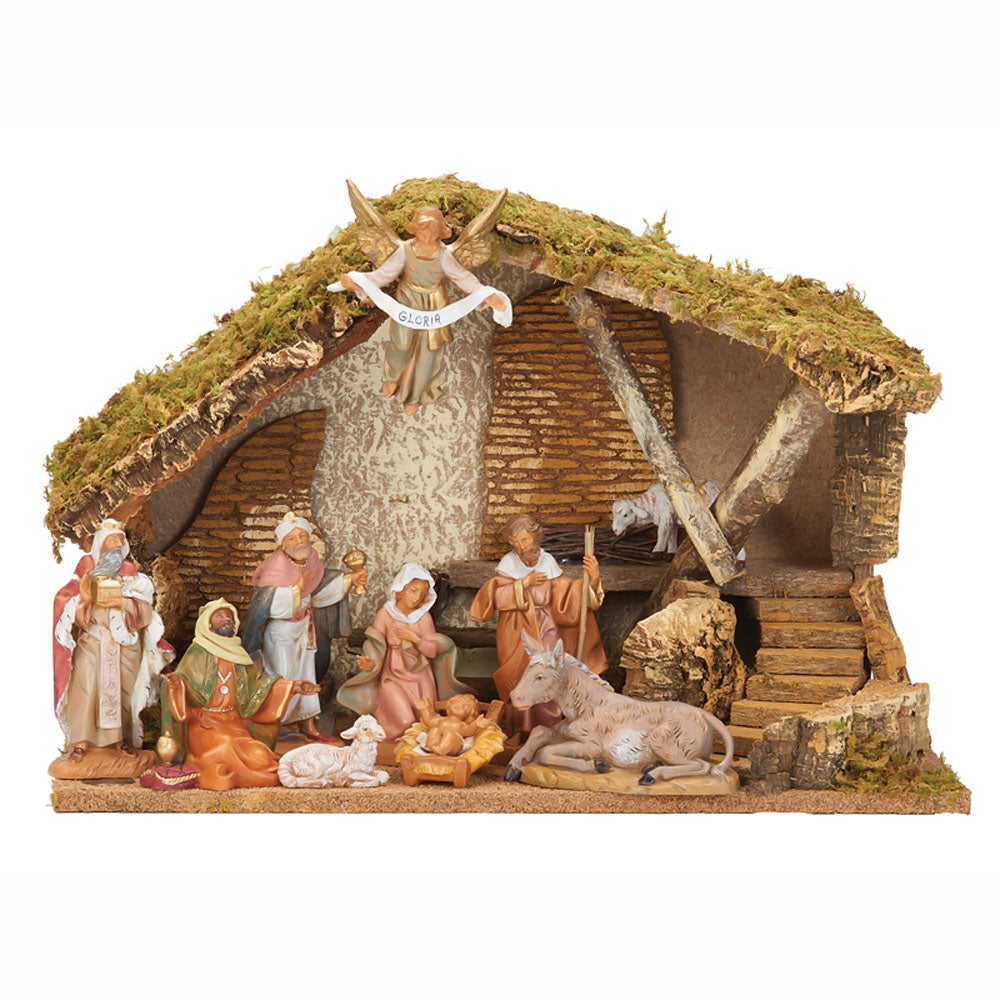 11 piece Fontanini Nativity Set with Stable - 5 inch scale 54490