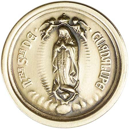 Antique Gold Our Lady of Guadalupe Visor Clip 1073VG