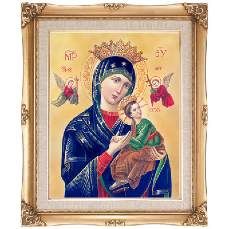 Our Lady of Perpetual Help Gold Framed Print