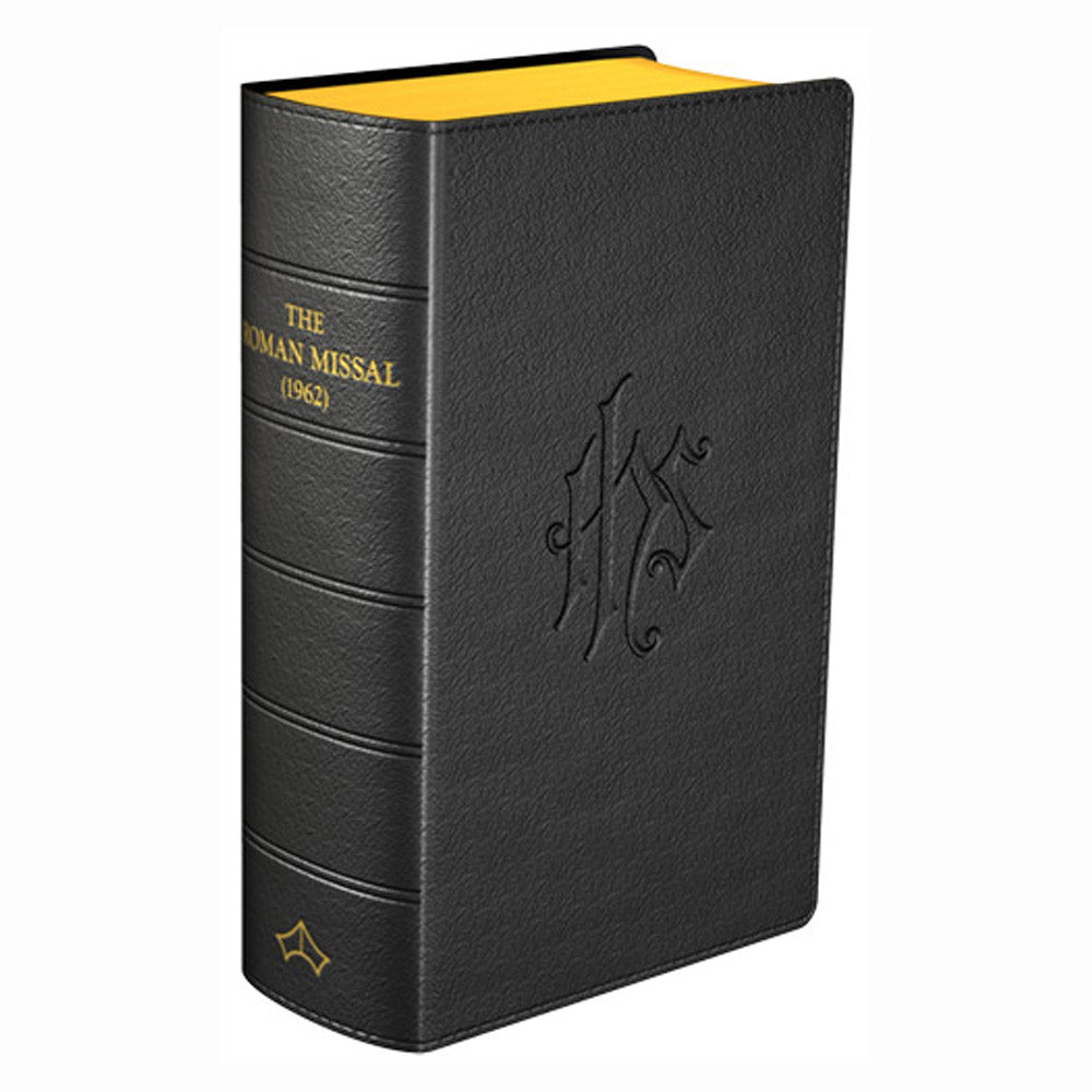 Black Leather Daily Missal - 1962 Tridentine Rite - (Latin Rite)