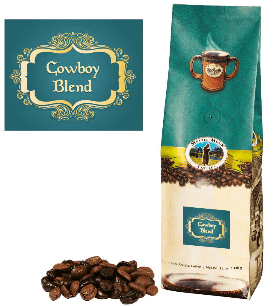 Cowboy Blend Mystic Monk Whole Bean Coffee
