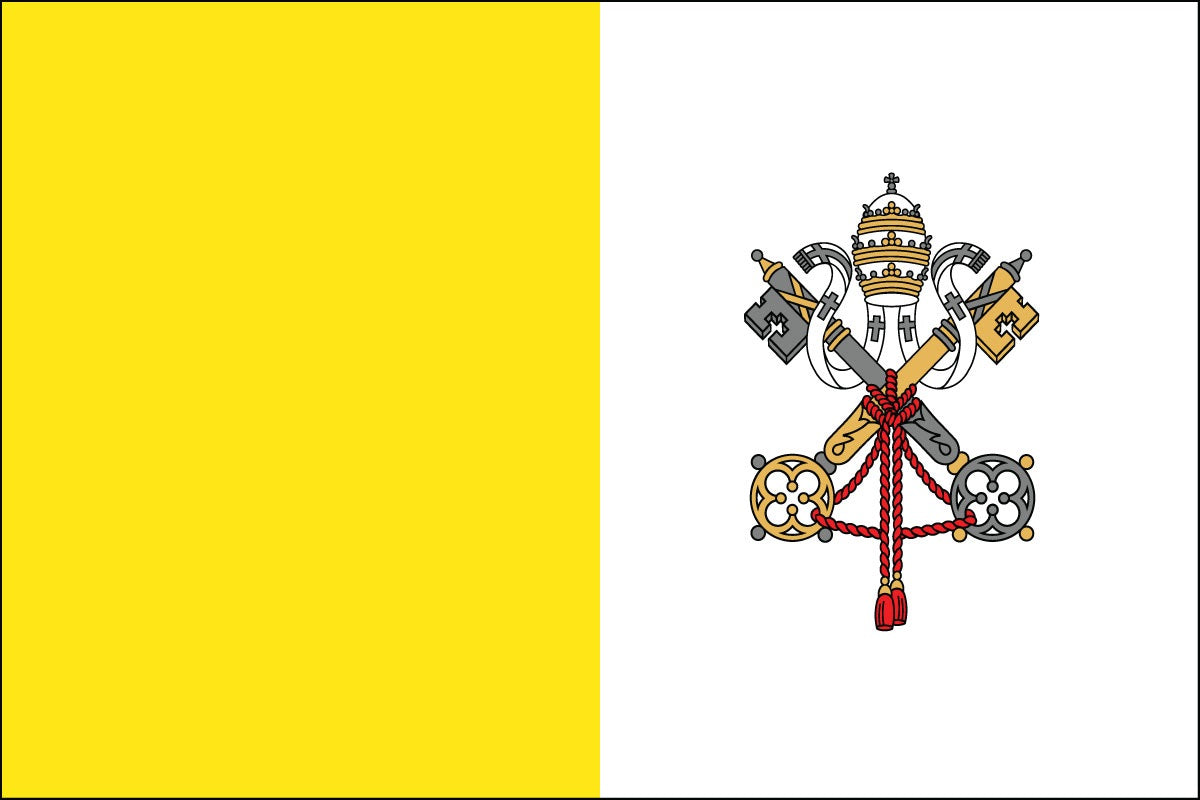 4 x 6 foot Papal (Vatican City) Outdoor Flag in Durable Nylon