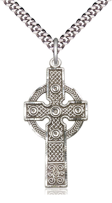 Sterling Silver Celtic Kilklispeen Cross Pendant 0252SS