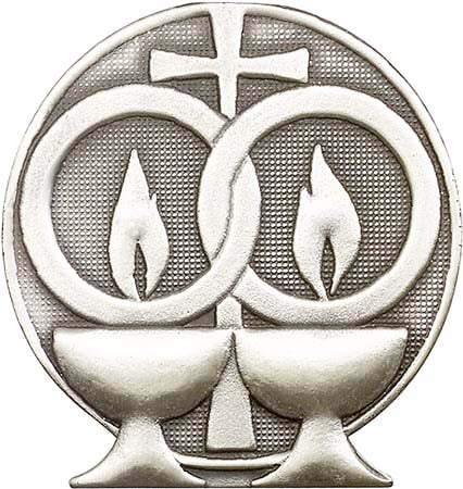 Antique Silver Wedding Visor Clip 1093V