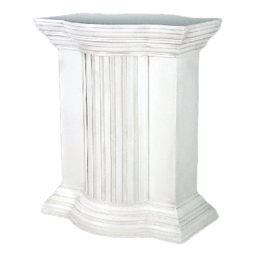Indoor Statue Pedestal 29 inch - shown in Flat White Finish
