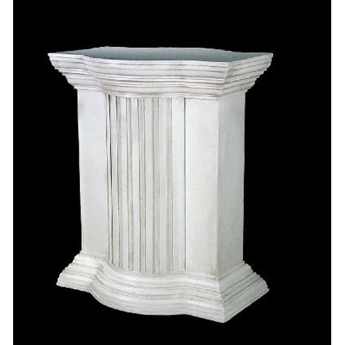 Indoor Statue Pedestal 29 inch - shown in Flat White Finish