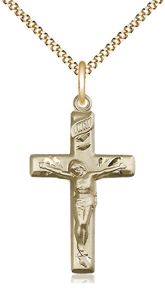 Gold Filled Traditional Crucifix Pendant 2185GF