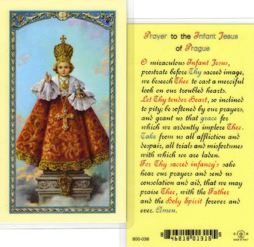 Infant of Prague (Prayer to) Holy Cards