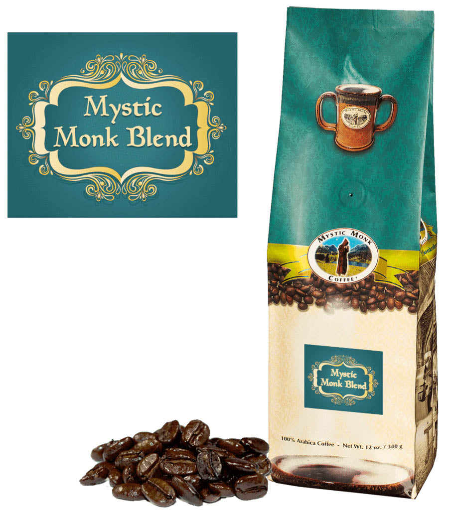 12oz Mystic Monk Whole Bean Coffee