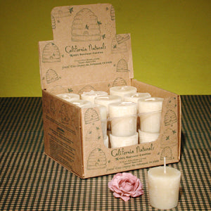 100% Beeswax Votive Candle 15hr size