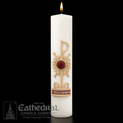 Holy Trinity Christ Candle 3x14 inches