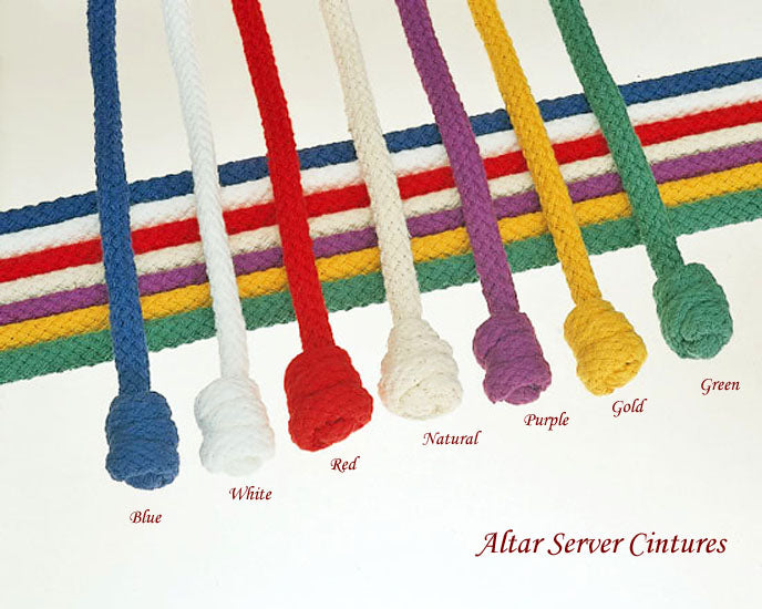 Knotted Altar Server Cotton Cinture