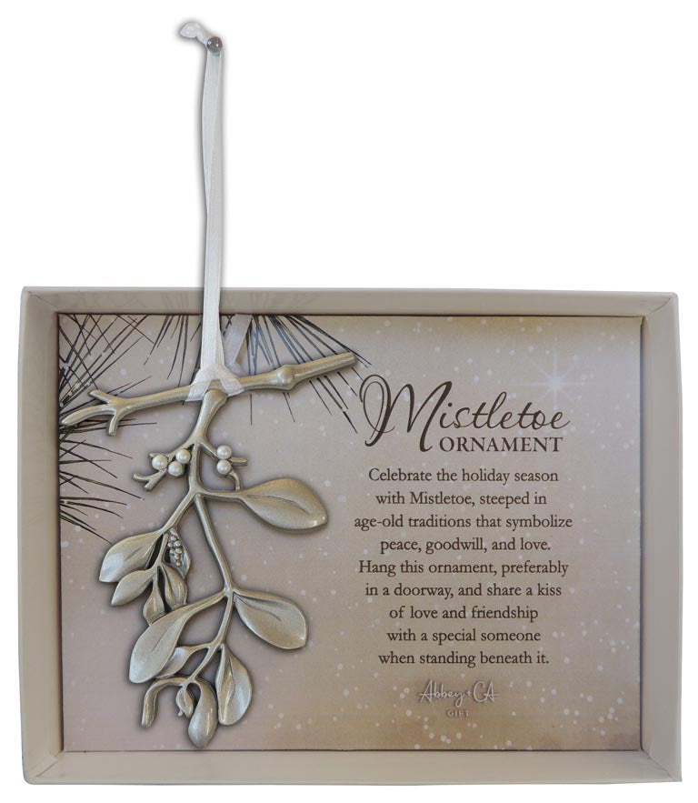 Pewter Mistletoe Ornament
