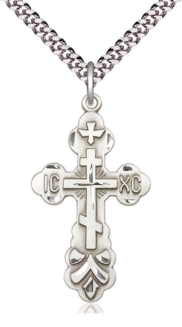 Silver St Xenia Orthodox Cross Pendant 0260SS/24S